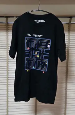 ユニクロ パックマン Tシャツ 黒 M