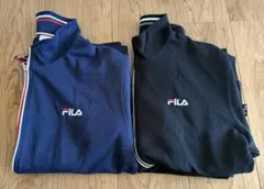 【SALE】FILAフィラフルジップ／黒•紺２枚セットMサイズ