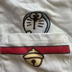 ドラえもん ポケット付きTシャツ Lサイズ刺繍のサムネイル