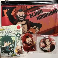 僕のヒーローアカデミア 切島鋭児郎アクリルキーチェーン缶バッジ