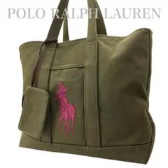 Polo Ralph Lauren ポロベア キャンバス トートバッグ グリーン POLO RALPH LAUREN（ポロ・ラルフローレン） ポロ ラルフローレン