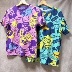 東京ディズニー Tシャツ 2枚組 ミッキー ミニー ペアルック