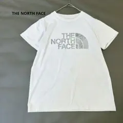 ザノースフェイス　半袖Tシャツ ホワイト ビッグデザイン ロゴ M相当