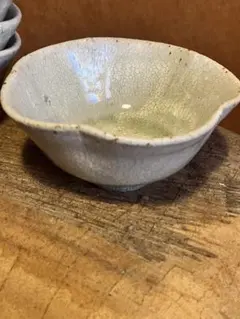 未使用品　小林徹也　6寸リム鉢　粉引　ペア　うつわ　陶芸作家　陶器　人気　酒器 未使用品 小林徹也 6寸リム鉢 粉引 ペア うつわ 陶芸作家 陶器 酒器