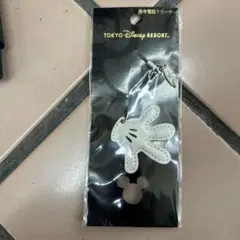 ミッキーグローブ　携帯クリーナー　ストラップ