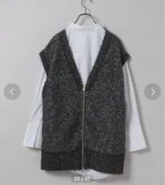 JEANASIS greedy knitvest 黒