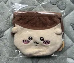ちいかわ　くりまんじゅう/フェイス巾着