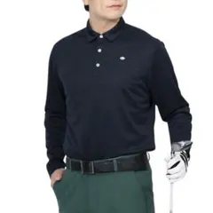 【美品】FIDRA 長袖ポロシャツ ネイビー Lサイズのサムネイル