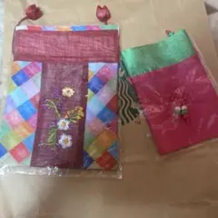 カラフルな巾着袋セット