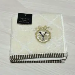 刺繍入りタオルハンカチ/アイボリー/イニシャル/Yのサムネイル