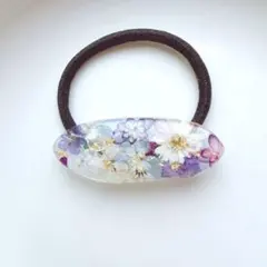 レジンヘアゴム 桜 バトンブーケ ホワイト ゴールド 春 - メルカリ