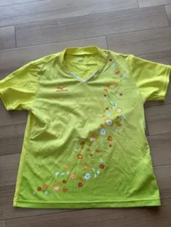 Mizuno花柄 卓球ウェア イエロー