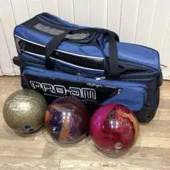 ABS ボウリングバッグ 3個用 キャリーバッグ PRO-am ボール3個セットのサムネイル