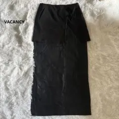 VACANCY アシンメトリー ラップ風 スカート ブラック Sサイズ