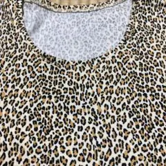 新品未使用EL MIDAS 13号ヒョウ柄半袖Tシャツ