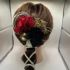 髪飾り　水引　成人式　卒業式　結婚式　紐アレンジ　6