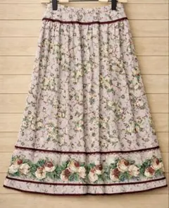 【超美品/INGEBORG】花柄フレアスカート