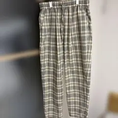 チェック柄カジュアルパンツ LLサイズ