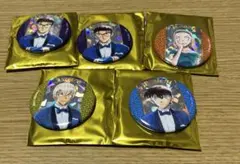 コナン展　缶バッジ　5点セット