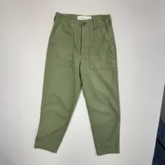 新品タグ付 ハグオーワー cloth&cross ベイカーパンツ カーキ 大きめ