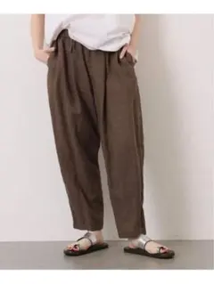 journal standard luxe　レオパリネン　タックイージーパンツ