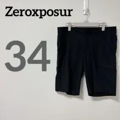 Zeroxposur 【34】ブラック ショートパンツ ハーフパンツ パンツ