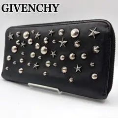 GIVENCHY ジバンシー 長財布　ラウンド　スタッズ　ブラック　レザーのサムネイル