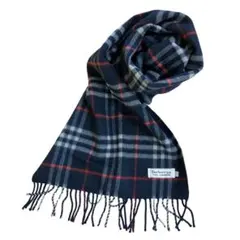 Burberrys マフラー カシミヤ100% ネイビー