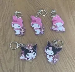 宇佐美　マイメロディ　クロミ アクリルキーホルダー 5個セット