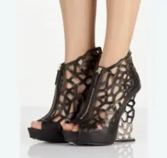 UNITED NUDEサンダル 定価9万 レザー ブラック 23〜23.5 美品