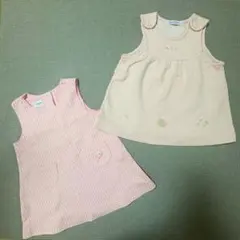 familiar ファミリア(90/80)ベビードレス 2着セット