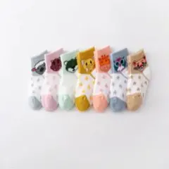 キッズ靴下 10ヶ月～2歳 ソックス 7足セット スター柄 子供用靴下 ベビー