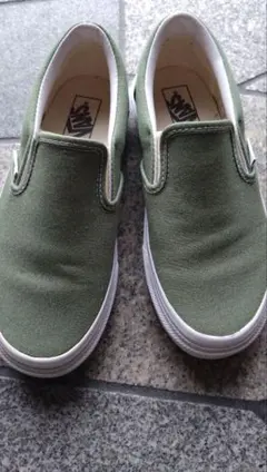 VANS ヴァンズ V98CK BLOOM スリッポン 22cm グリーン