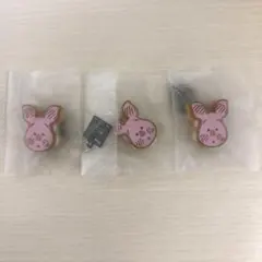 Nuiパン　ディズニー　ピグレット　ミニチュアキーチェーン　3個セット