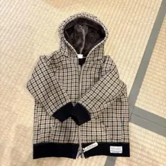 BREEZE チェック柄フード付きジャケット 90