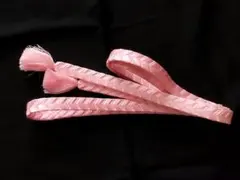 光沢ピンク系 可愛い色味の帯締め