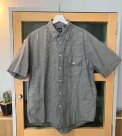 old gap 半袖シャツ チェックシャツ 短丈 cityboy ノームコア