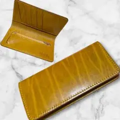 本日値下げしました❣️ROMN イエロー レザー 長財布