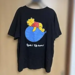 《Disney Resort》くまのプーさん Tシャツ 半袖 ブラック M-L