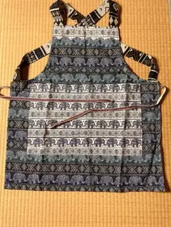 タイ象柄 エスニック エプロンのサムネイル