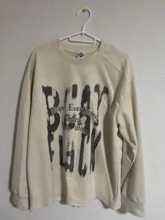 HOOK y2k オーバーサイズ　 スウェット　カットソー　クリーム色