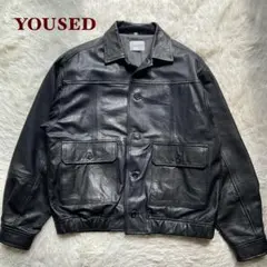人気型✨90's レザージャケット　キムタク　本革　50 大きいサイズ　ブラック 人気型✨90's レザージャケット キムタク 本革 50 大きいサイズ