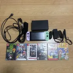 現状品Nintendo Switch 本体 ソフト3本 周辺機器 説明必読 - メルカリ