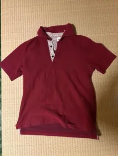 TAKEO KIKUCHI ワインレッド ポロシャツ