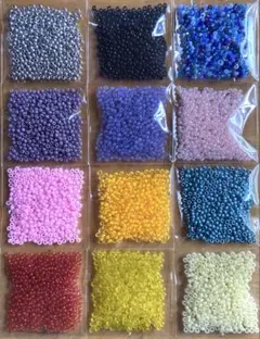 丸小ビーズ　１２袋セット⑤