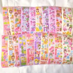 【11】カラフルキャラクターシール20シートセット 手帳 デコ