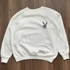 80s~90s USA製 Hanes playboy ロゴ トレーナー XL