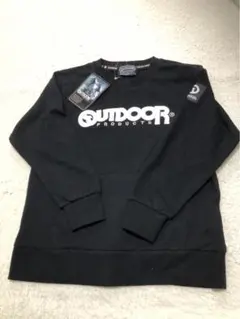 新品未使用タグ付 OUTDOOR 薄手長袖トレーナー 140サイズ ブラック
