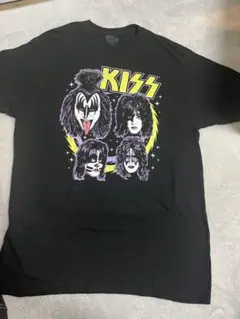 KISS グラフィック Tシャツ Lサイズ ブラック