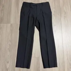 美品）メンズ スラックス ブラック ストライプ　A4